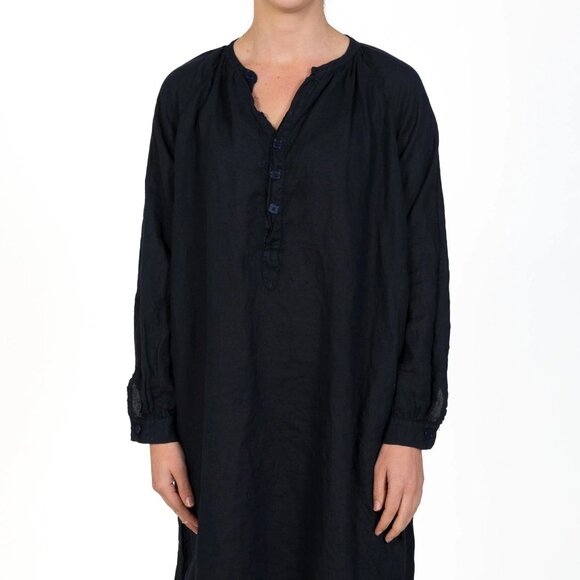 CP Shades Gianna Linen Dress, Black L - Picture 2 of 7